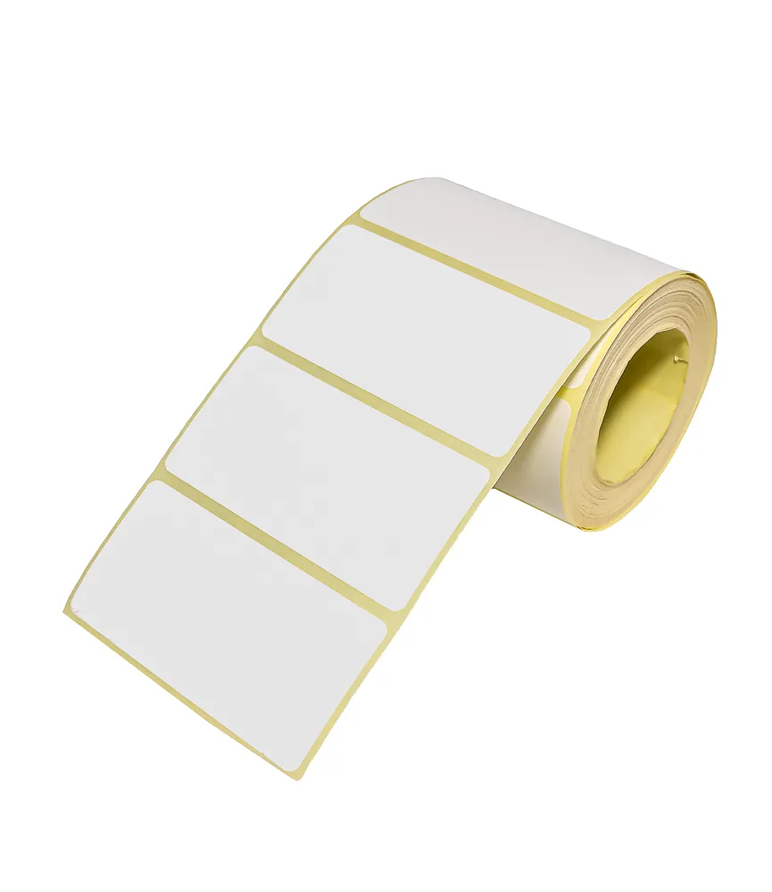 Blank White Semi-Gloss 80mm x 40mm Labels